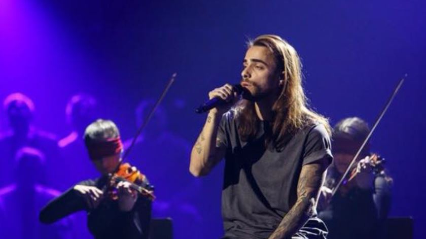 Diogo Piçarra no Festival da Canção interpreta "Canção do Fim". Foto: D.R.