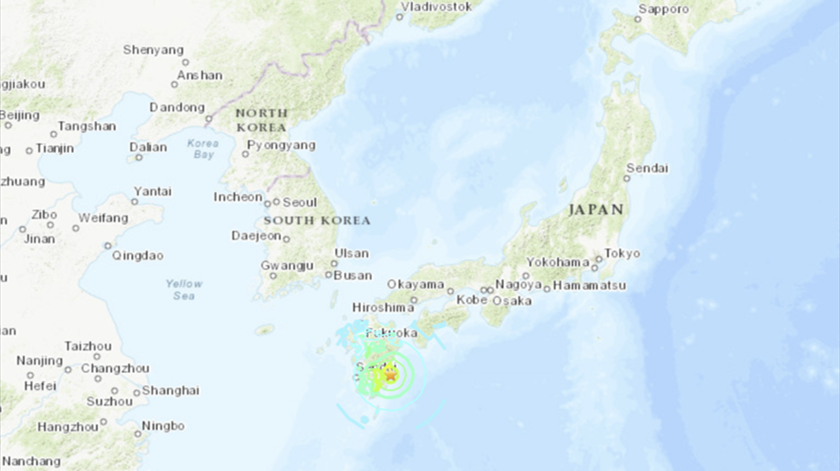Japão emite alerta de tsunami após terramoto de magnitude 6,9