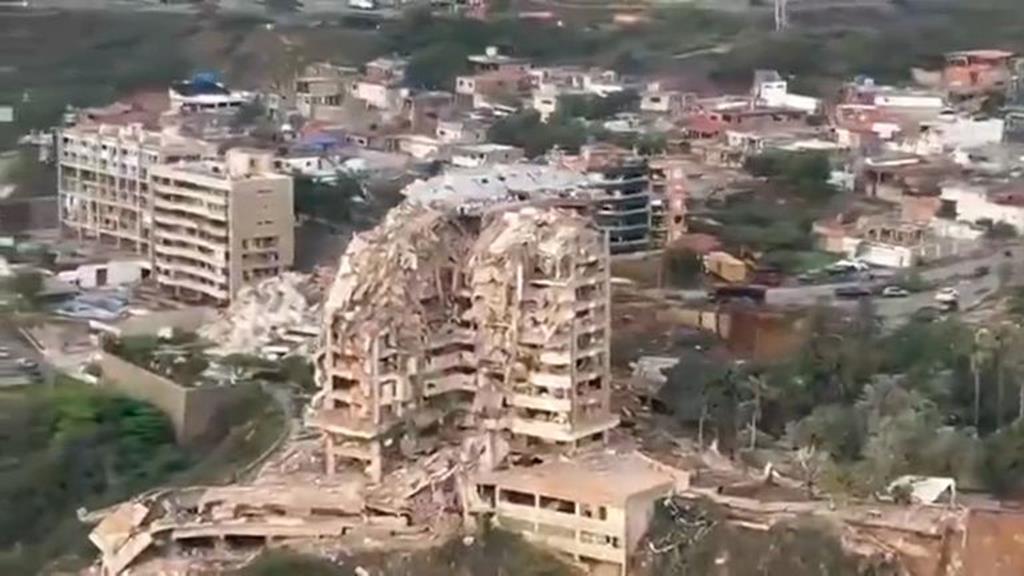 Imagens aéreas mostram a destruição na Venezuela após os dois grandes sismos