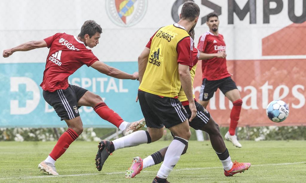 Jogo treino do Benfica contra Benfica B. Foto: SLB Jogo treino do Benfica contra Benfica B. Foto: SLB