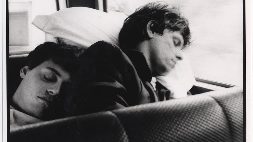 Tim e Zé Pedro, em 1988. Foto: Pedro Lopes/xutos.pt