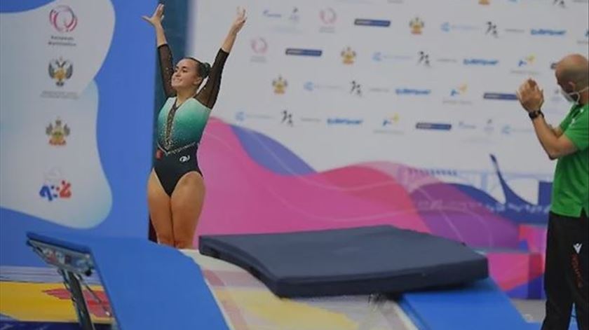 Segunda medalha de bronze no Campeonato da Europa de trampolins
