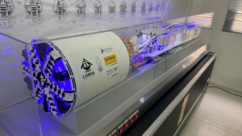 A tuneladora H2Oli, que está a atravessar o subsolo de Lisboa desde 2023. Foto: CML