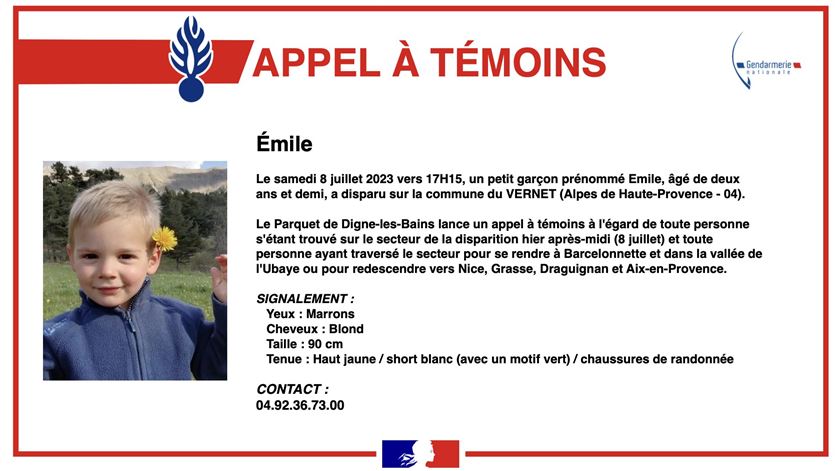 França. Avós e tios de Émile detidos por suspeitas de homícidio