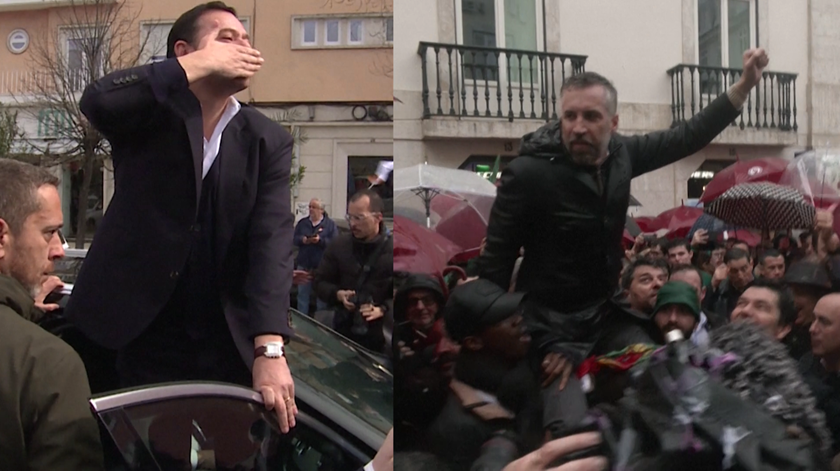 Sol em Alvalade e chuva no Chiado. PS e AD fecham campanha