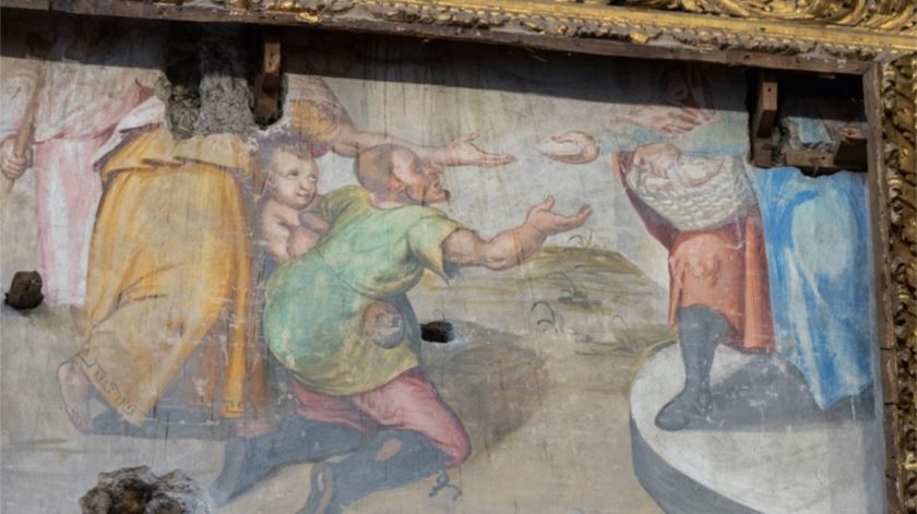 Fresco na Igreja da Misericórdia, em Évora. Foto: DR
