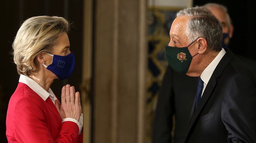 Marcelo diz que Von der Leyen "espera muito" da presidência portuguesa