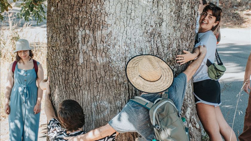 "Já abraçaste uma árvore hoje?" Foto: VERDE - Associação para a Conservação Integrada da Natureza