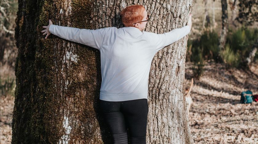 "Já abraçaste uma árvore hoje?" Foto: VERDE - Associação para a Conservação Integrada da Natureza