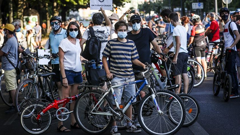 Vigília contra os atropelamentos em Lisboa. Foto: José Sena Goulão/Lusa