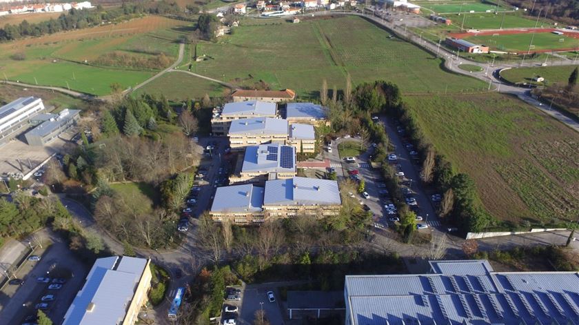 Centrais fotovoltaicas do Campus da UTAD. Foto: DR Centrais fotovoltaicas do Campus da UTAD. Foto: DR