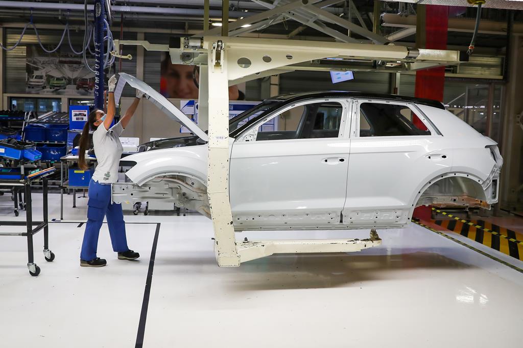 Imagem da fábrica Autoeuropa, em Palmela, distrito de Setúbal. Foto: José Sena Goulão/Lusa