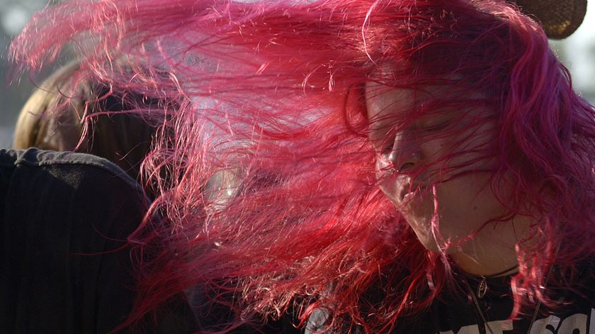 Uma fã de "heavy metal" no Wacken Open Air em 2013. Foto: Reuters.