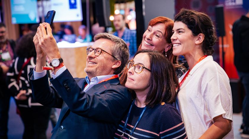Web Summit - Carlos Moedas com As Três da Manhã (Foto: Miguel Rato)
