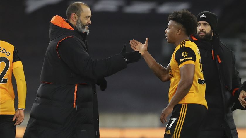 Foi com Nuno Espírito Santo com Adama Traoré mais brilhou. Foto: Catherine Ivill/EPA